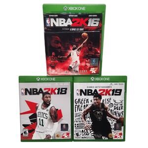 Xbox One NBA 2K16, 2K18, And 2K19 Lot Of 3 CIB Pre-owned